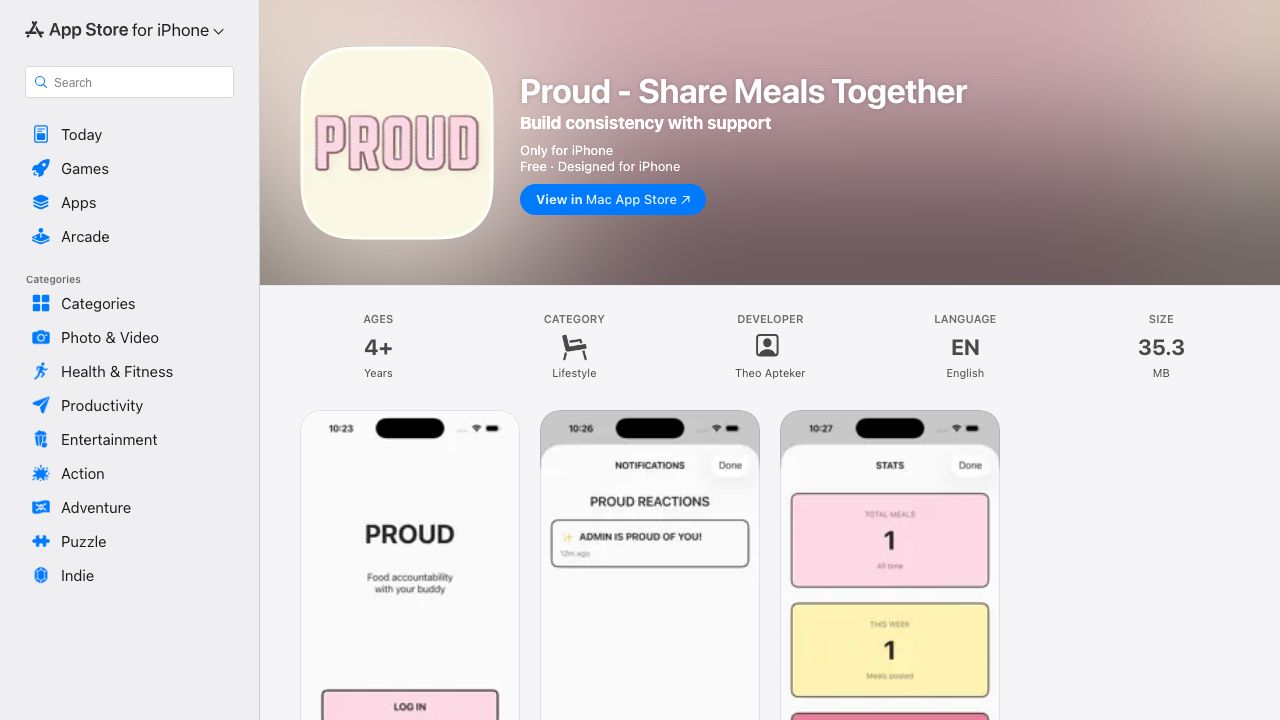Proud - App Store
