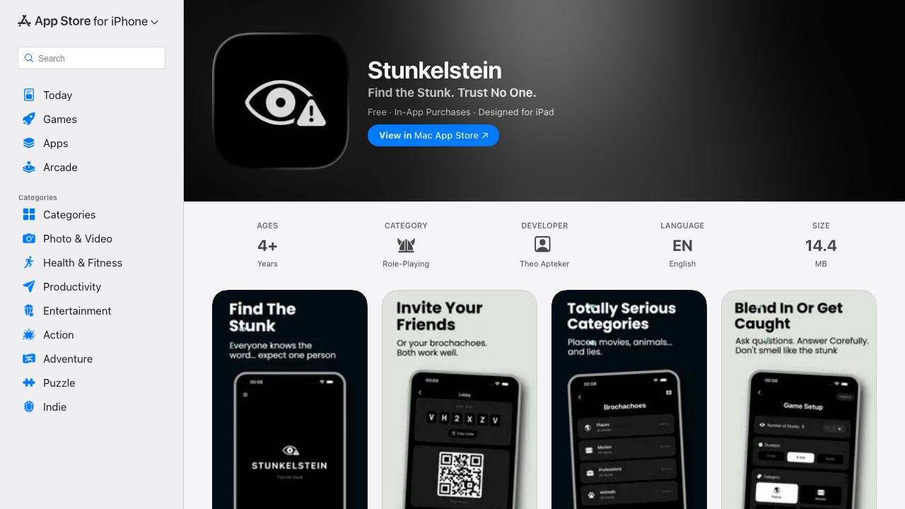 Stunkelstein - App Store